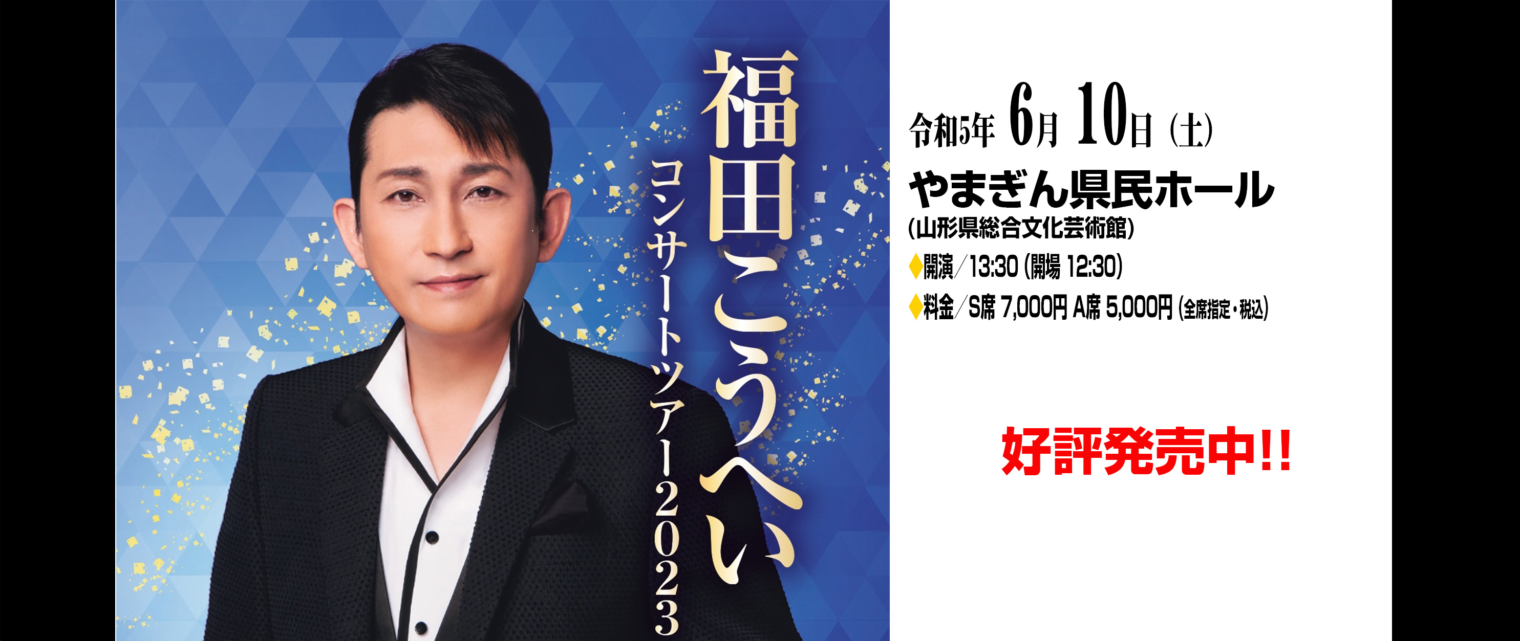税込?送料無料】 福田こうへいコンサートツアー2023 チケット